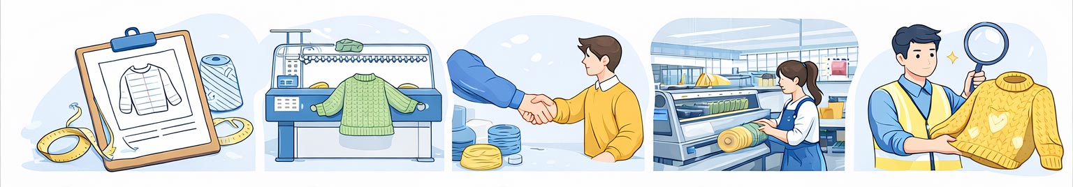 毛衣OEM生产流程